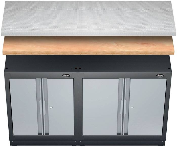 Arbeitsplatte V6000-01541-X B1541xT500xH40mm VA VIGOR