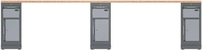 Arbeitsplatte V6000-02036 B500 / 2036xTxH40mm HO VIGOR