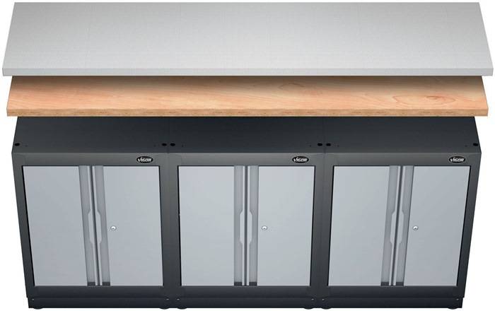 Arbeitsplatte V6000-02036 B500 / 2036xTxH40mm HO VIGOR