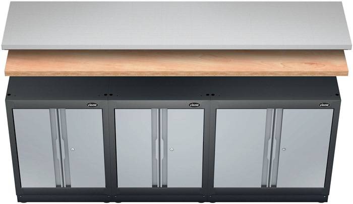 Arbeitsplatte V6000-02215-X B2215xT500xH40mm VA VIGOR