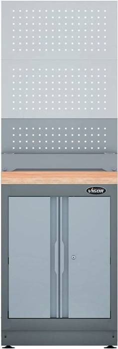 Lochplatte V6000-05SP, Mit 3-fach Schukoleiste 4 USB-Ports, 676 mmx301 mm, VIGOR