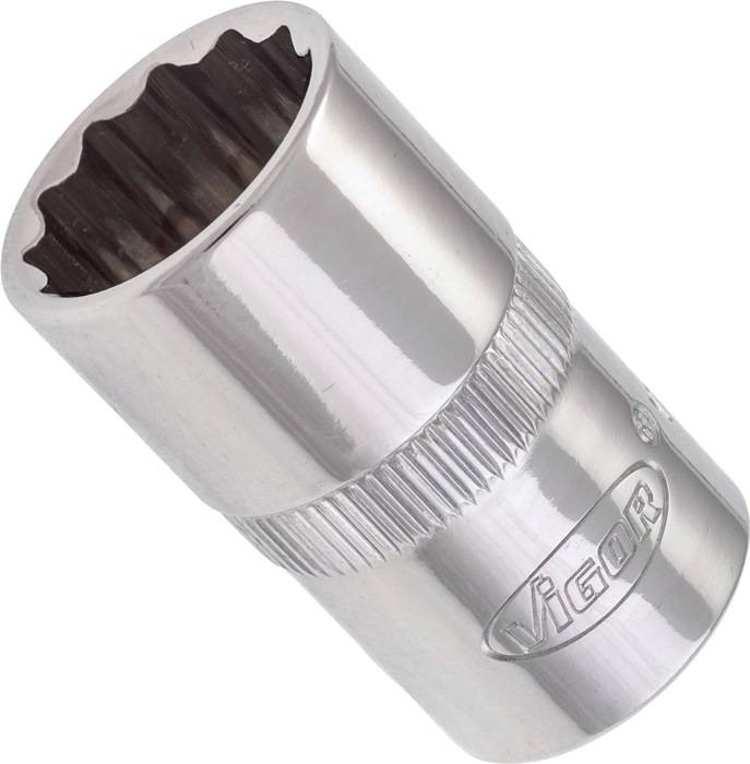 Steckschlüsseleinsatz V7512-16, Antr. 1/2 Zoll - Abtr. A.-Dpp-6kt. 16mm, VIGOR