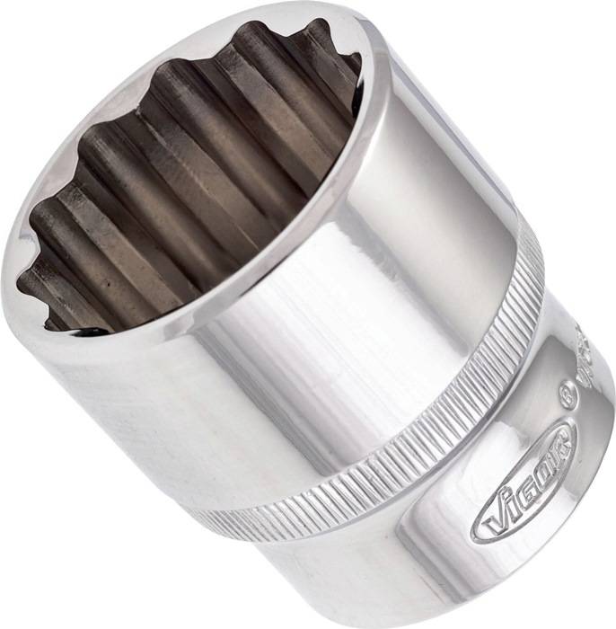 Steckschlüsseleinsatz V7512-32, Antr. 1/2 Zoll - Abtr. A.-Dpp-6kt. 32mm, VIGOR