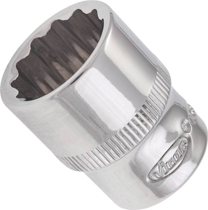 Steckschlüsseleinsatz V7514-14, Antr. 1/4 Zoll - Abtr. A.-Dpp-6kt. 14mm, VIGOR