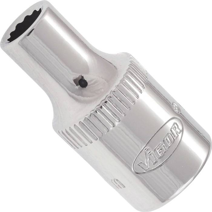 Steckschlüsseleinsatz V7514-4.5, Antr. 1/4 Zoll - Abtr. A.-Dpp-6kt. 4,5mm, VIGOR