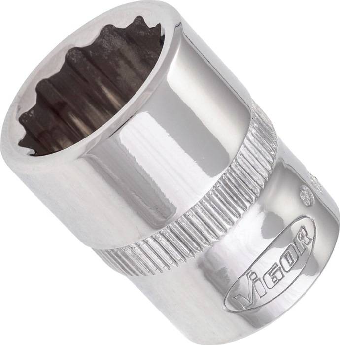 Steckschlüsseleinsatz V7538-15, Antr. 3/8 Zoll - Abtr. A.-Dpp-6kt. 15mm, VIGOR