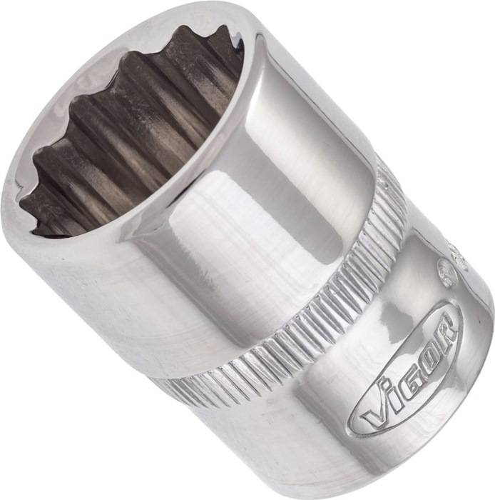 Steckschlüsseleinsatz V7538-17, Antr. 3/8 Zoll - Abtr. A.-Dpp-6kt. 17mm, VIGOR