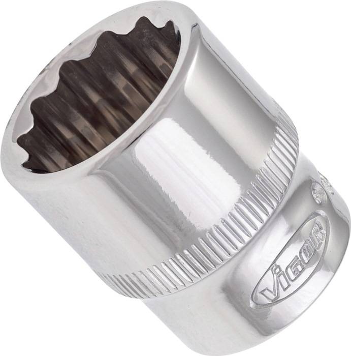 Steckschlüsseleinsatz V7538-18, Antr. 3/8 Zoll - Abtr. A.-Dpp-6kt. 18mm, VIGOR