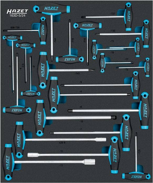 Werkzeugmodul 163D-5/24 24-tlg.Steckschlüsselsatz HAZET