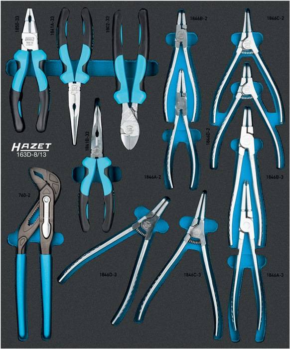 Werkzeugmodul 163D-8/13 13-tlg.Zangensatz HAZET