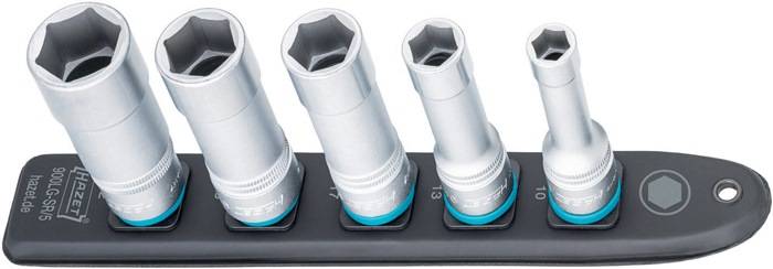 Steckschlüsseleinsatz-Satz 900LG-SR/5 5-tlg.Außen-Sechskant Antr.12,5mm HAZET