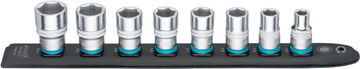 Steckschlüsseleinsatz-Satz 900-SR/8 8-tlg.Außen-Sechskant Antr.12,5mm HAZET
