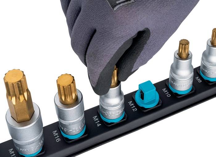 Steckschlüsseleinsatz-Satz 900Z-SR/5 5-tlg.Außen-Doppel-Sechskant A.12,5mm HAZET