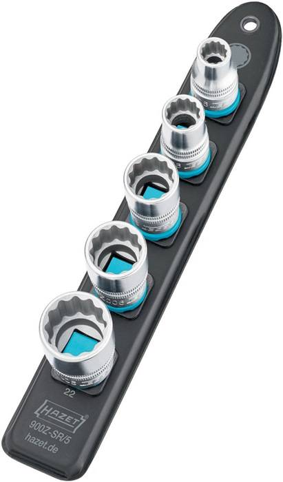 Steckschlüsseleinsatz-Satz 900Z-SR/5 5-tlg.Außen-Doppel-Sechskant A.12,5mm HAZET