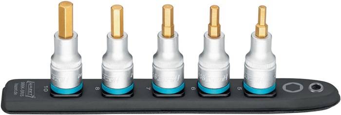 Steckschlüsseleinsatz-Satz 986K-SR/5 5-tlg.Innen-Sechskant Pro Antr.12,5mm HAZET