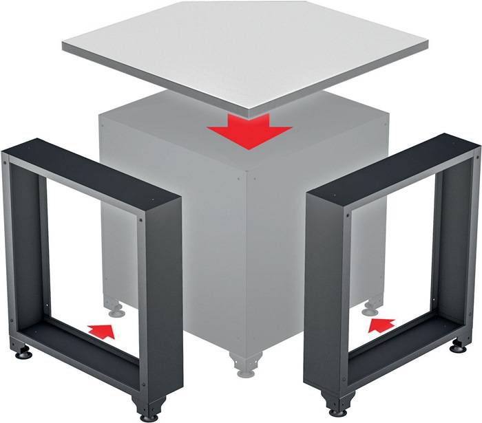 Arbeitsplatte V6000-01083-XD B700 / 1083xTxH40mm VA VIGOR