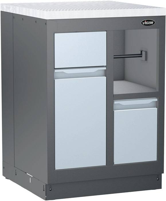 Arbeitsplatte V6000-0676-XD B676xT700xH40mm VA VIGOR