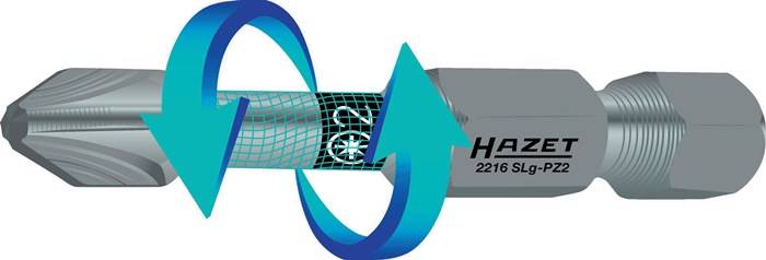 Bit 2216NELG-PZ1 1/4 Zoll PZ1 L.89mm extralang HAZET