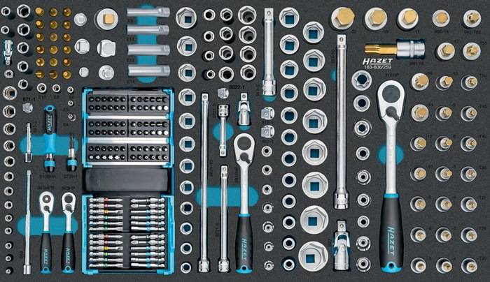 Werkzeugmodul 163-606/259 259-tlg.Steckschlüssel-Satz HAZET