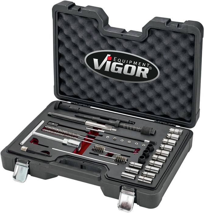 Injektorschacht-Reinigungs-Satz V4941N 23-tlg.VIGOR