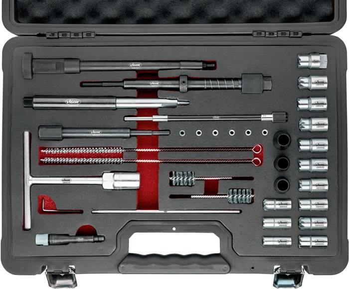 Injektorschacht-Reinigungs-Satz V4941N 23-tlg.VIGOR
