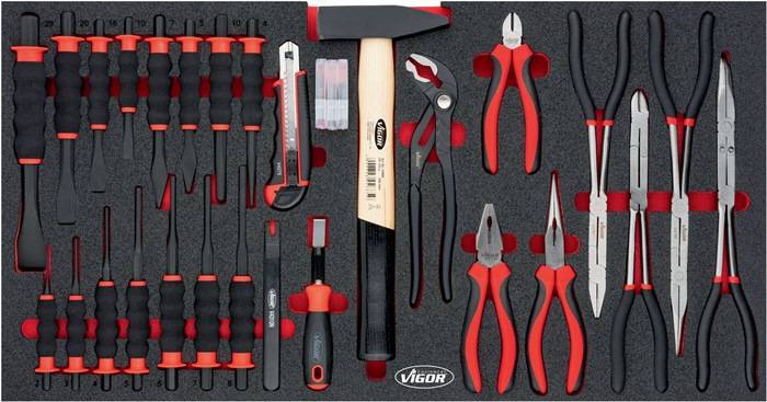 Werkzeugmodul V7015N XL (750x393 mm) Zangen-/Schabersatz VIGOR