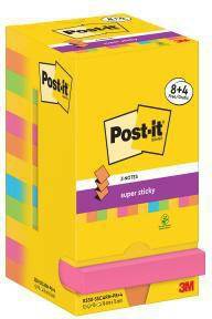 Post-it Haftnotiz R330-SSCARN-P8+4 76x76mm 90Bl farbig 12 St./Pack.