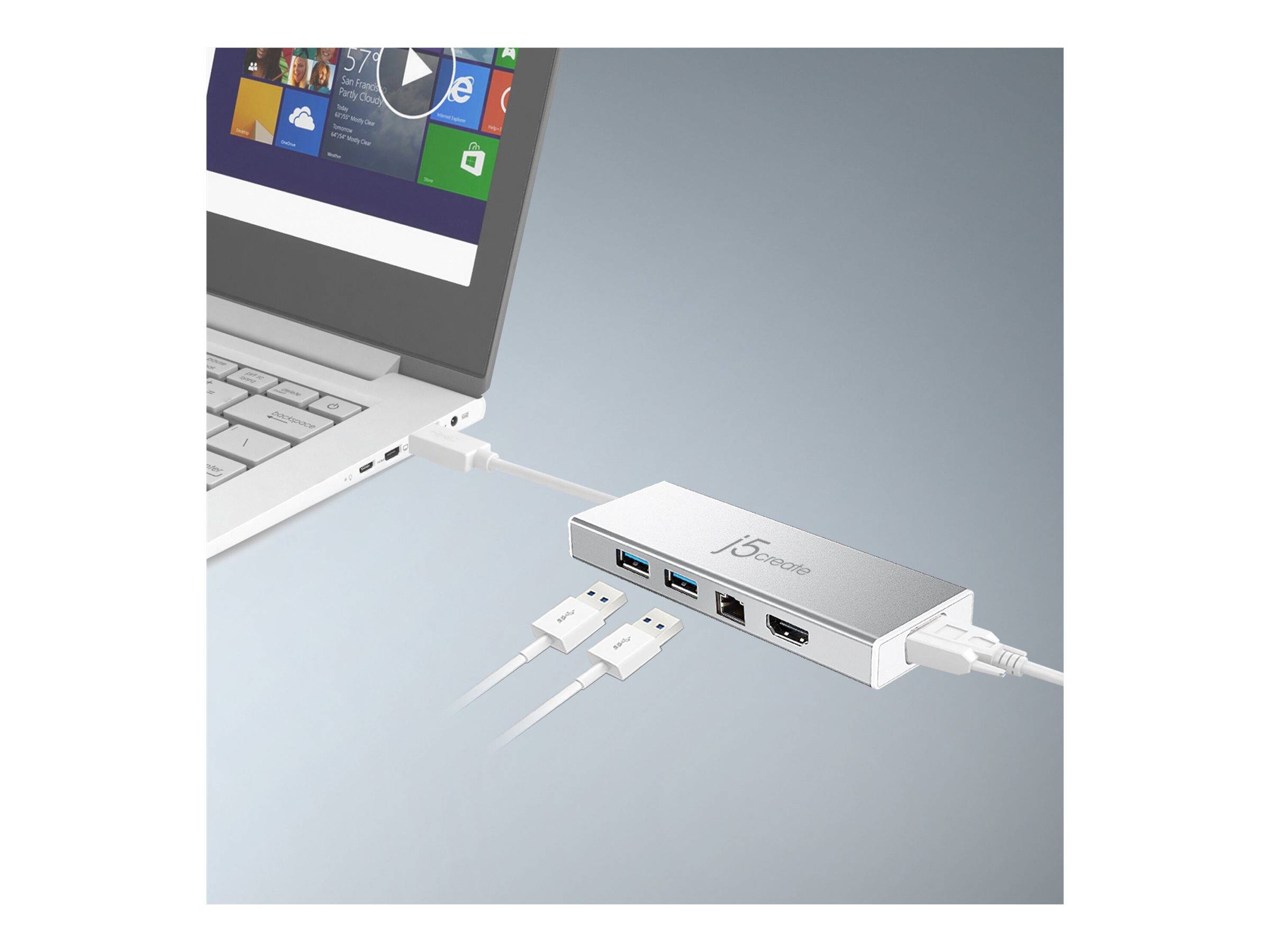 j5create JUD380 - Dockingstation - USB 3.0 - VGA, HDMI