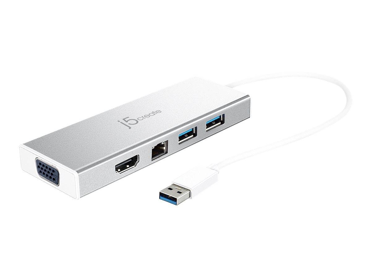 j5create JUD380 - Dockingstation - USB 3.0 - VGA, HDMI