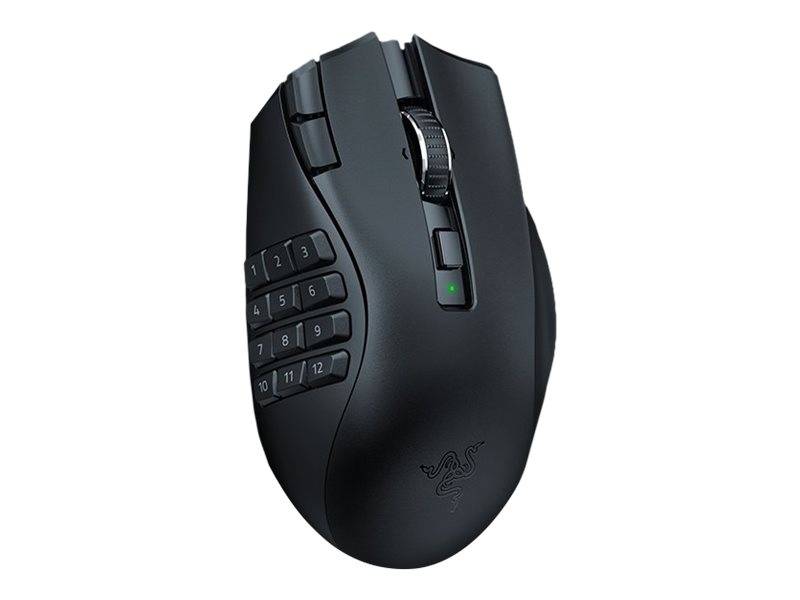 Razer Naga V2 HyperSpeed - Maus - ergonomisch - Für Rechtshänder - optisch - 21 Tasten - kabellos - Bluetooth, 2.4 GHz -