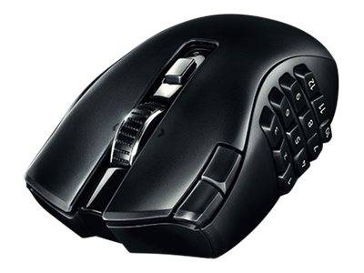 Razer Naga V2 HyperSpeed - Maus - ergonomisch - Für Rechtshänder - optisch - 21 Tasten - kabellos - Bluetooth, 2.4 GHz -
