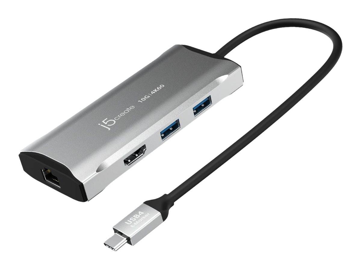 j5create JCD392-N - Dockingstation - USB-C / USB4 / Thunderbolt 3 / Thunderbolt 4