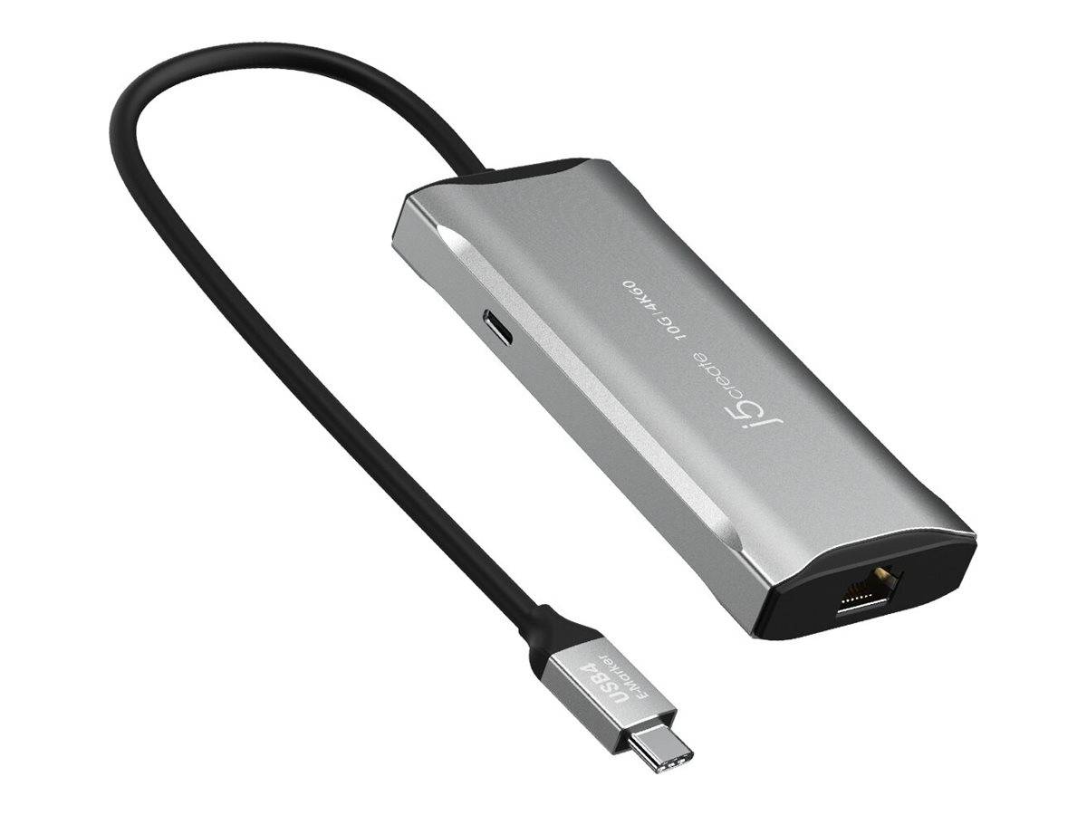j5create JCD392-N - Dockingstation - USB-C / USB4 / Thunderbolt 3 / Thunderbolt 4