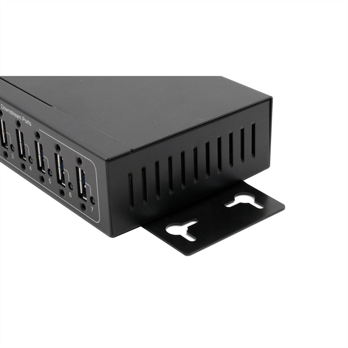 EXSYS EX-11214HMVS 4 Port USB 2.0 Metall HUB mit Netzteil 5V/2A Genesys Chipset