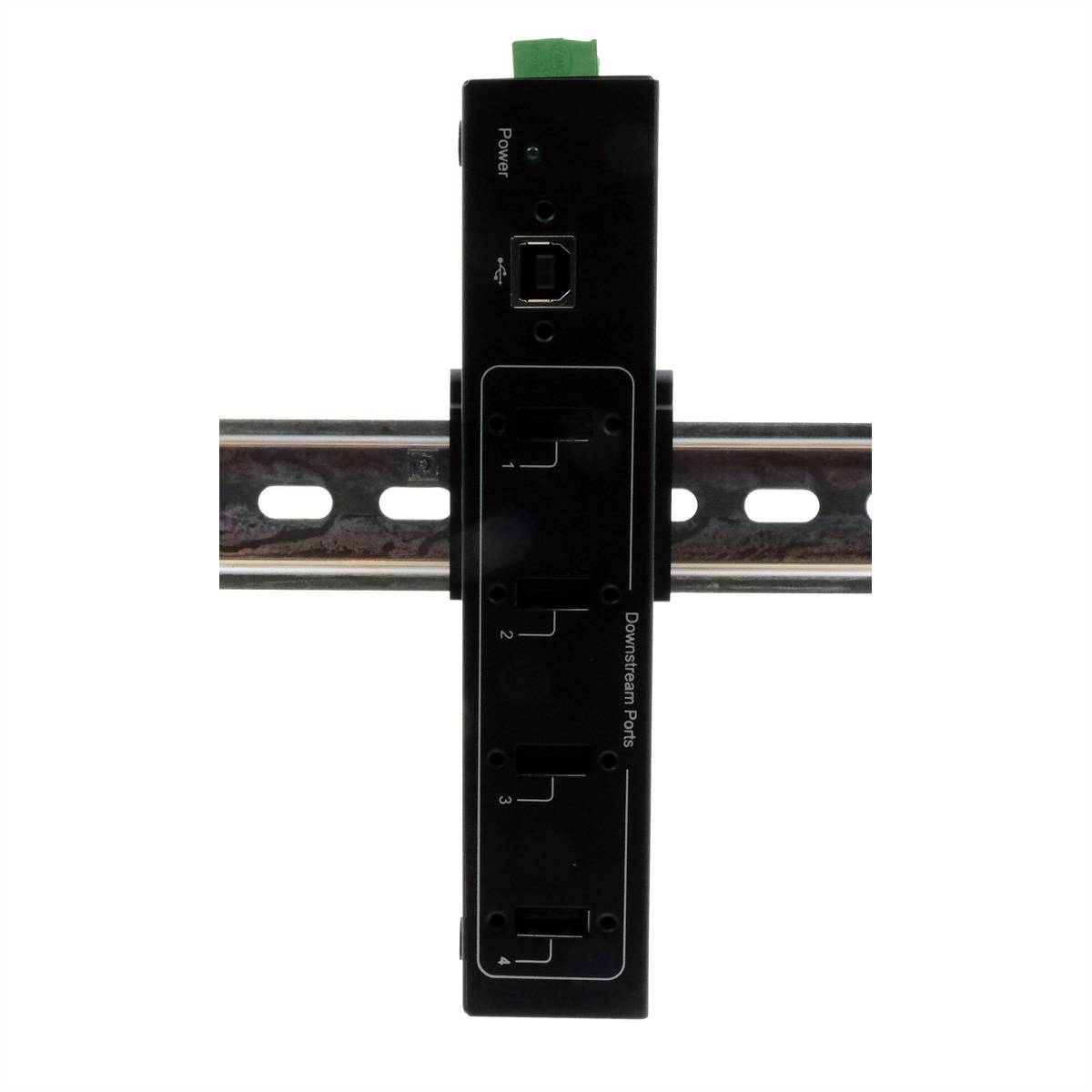 EXSYS EX-11214HMVS 4 Port USB 2.0 Metall HUB mit Netzteil 5V/2A Genesys Chipset