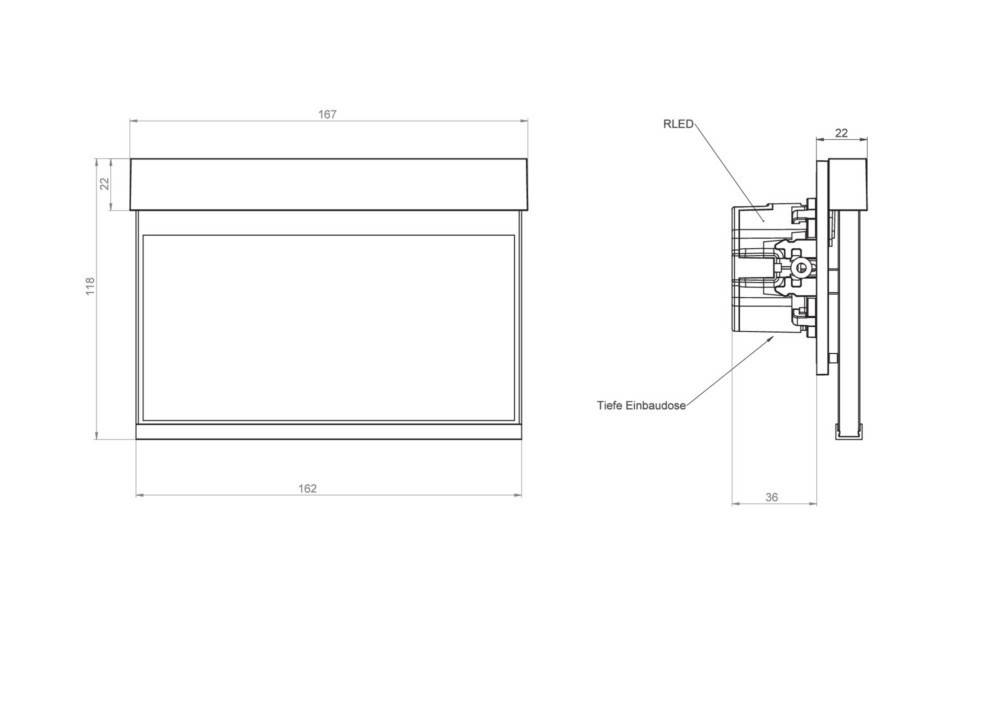 RP-Technik LED-Rettungszeichenleuchte AIR008SC-E