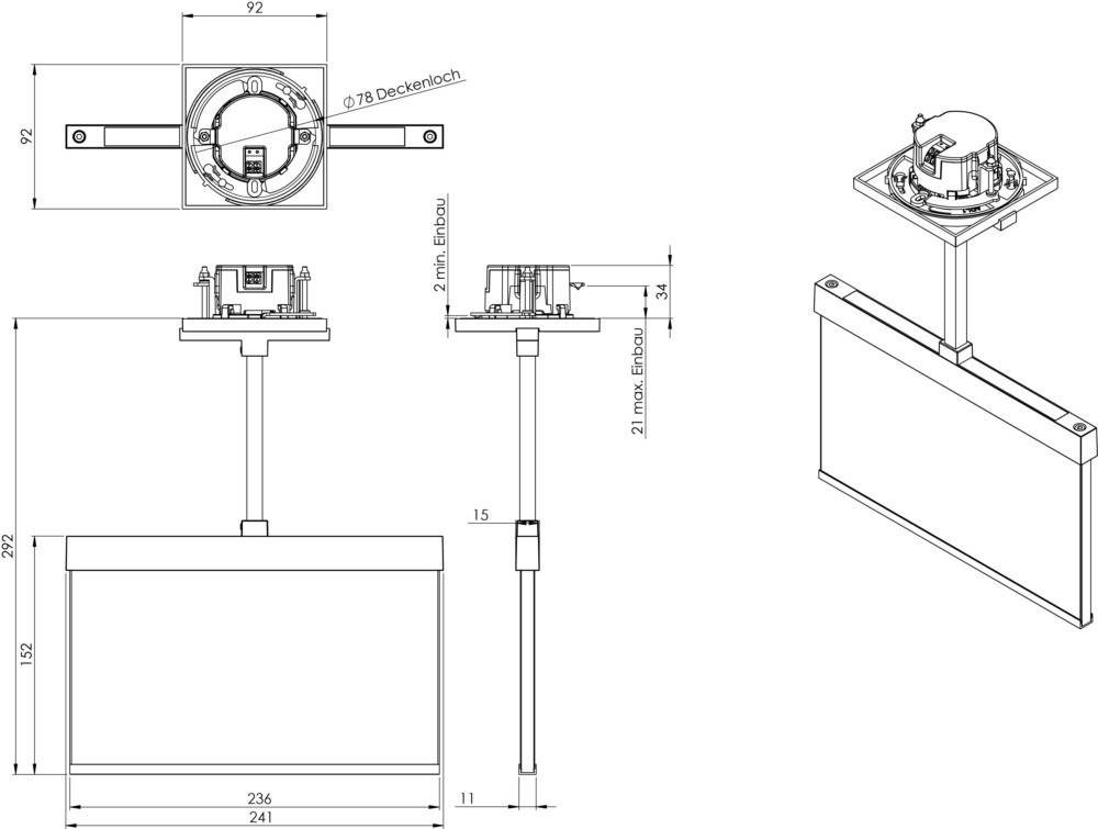 RP-Technik LED-Rettungszeichenleuchte AMEP403SC-E