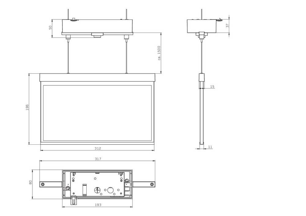 RP-Technik LED-Rettungszeichenleuchte AXDT009ML-AZ