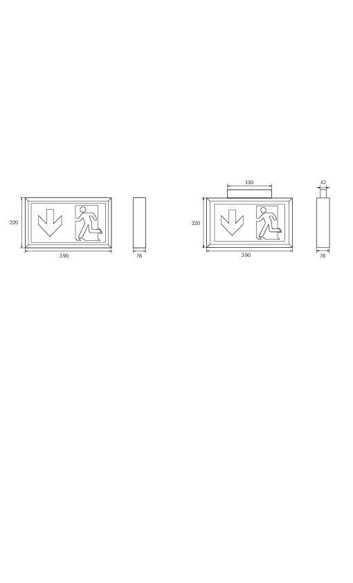 RP-Technik LED-Rettungszeichenleuchte KLU413SC