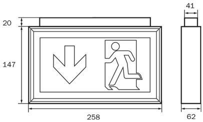 RP-Technik Rettungszeichenleuchte LMD011WL