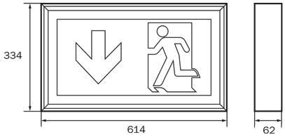 RP-Technik Rettungszeichenleuchte LSW011WL