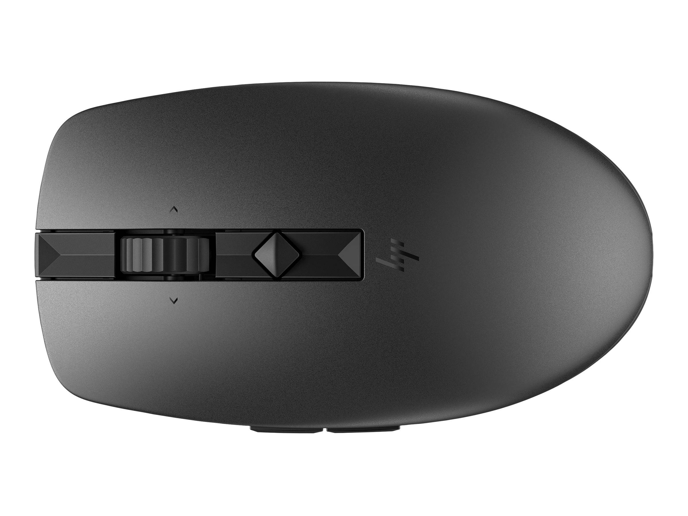 HP 715 - Maus - mehrere Geräte, wiederaufladbar - 7 Tasten - kabellos, kabelgebunden - Bluetooth 3.0, 2.4 GHz - kabellos