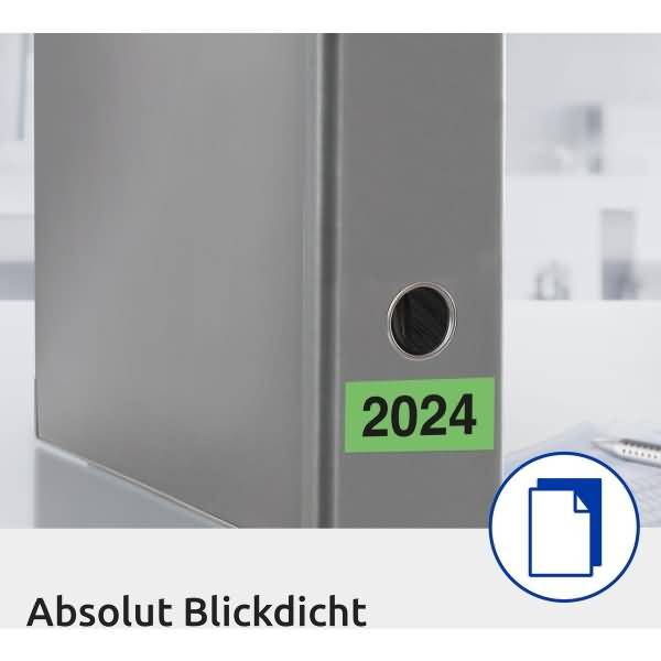 Jahreszahlen 2024 60x26mm grün VE=100 Etiketten