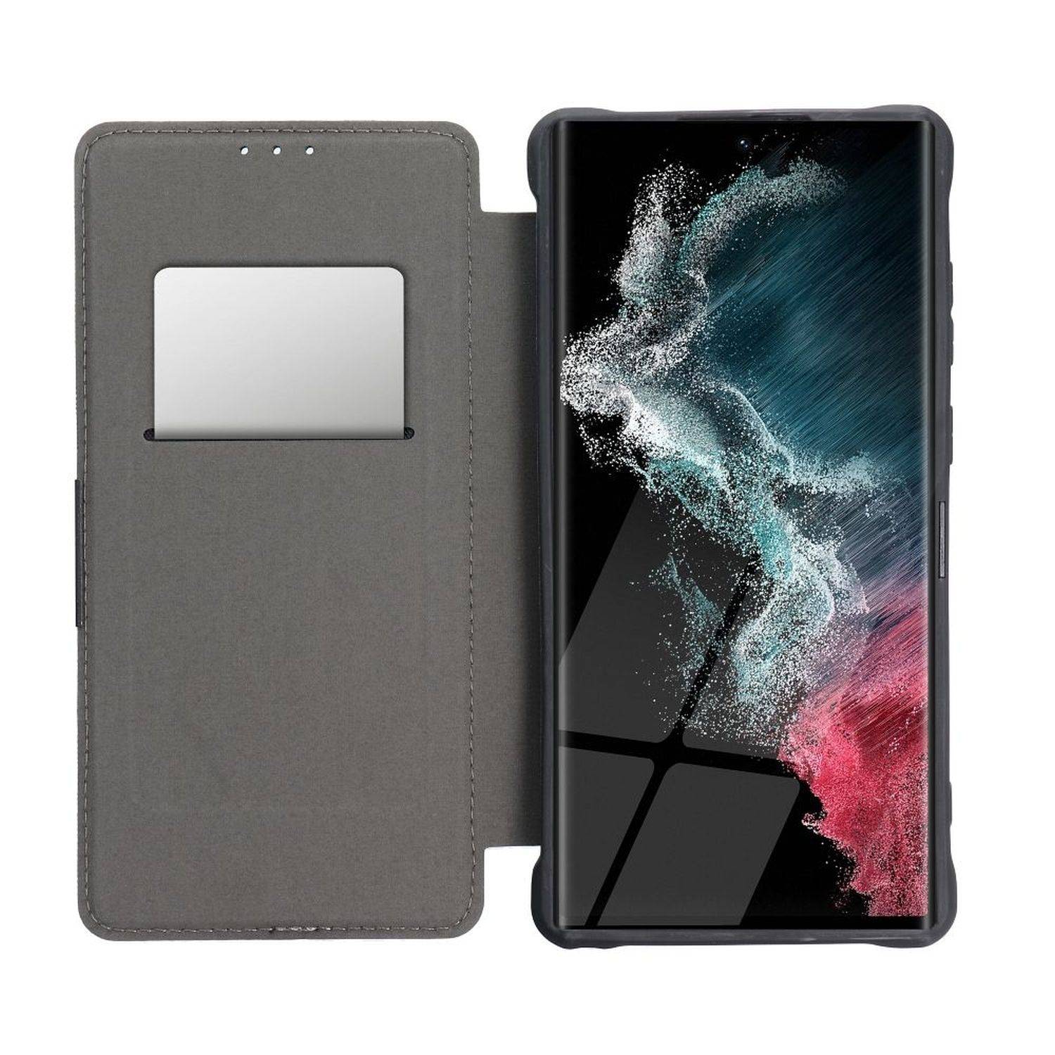 Hülle "Razor" Magnet Carbon-Cover Kameraschutz kompatibel mit Samsung Galaxy S23 Ultra (S918B) Blau