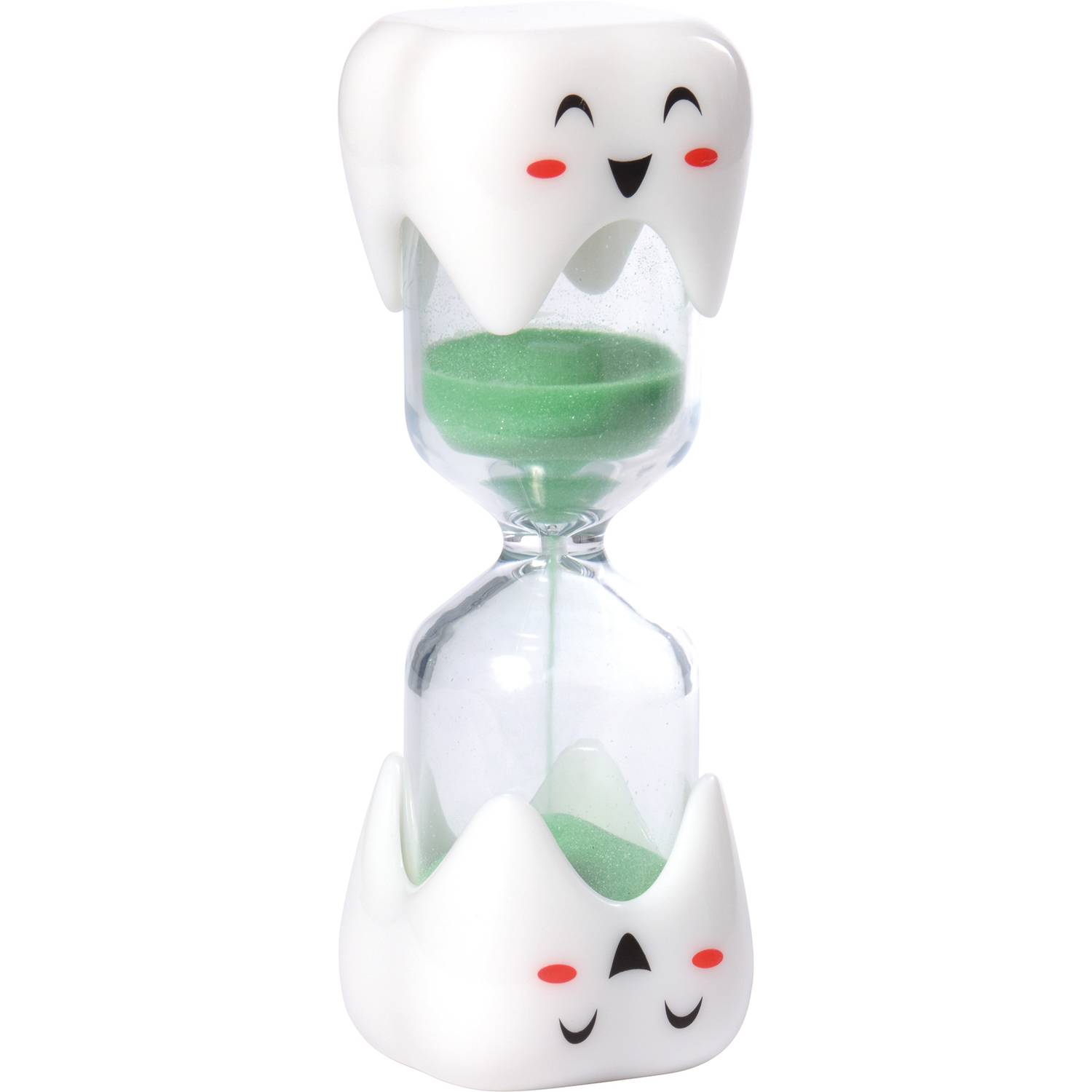 EDUPLAY 120770 Zahnputzuhr Zahnform, 2 Minuten, weiß/grün