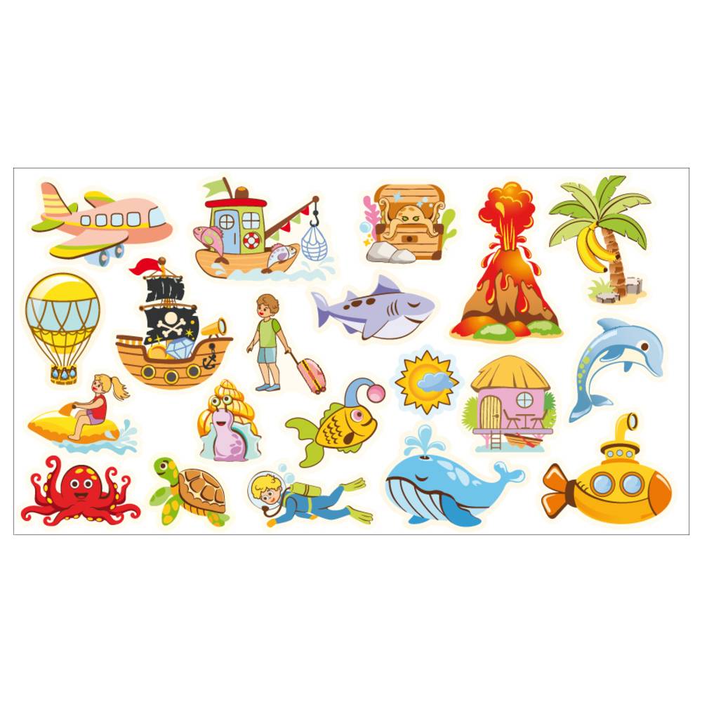 EDUPLAY 120797 Figuren für Mega-Magnettafel Meer