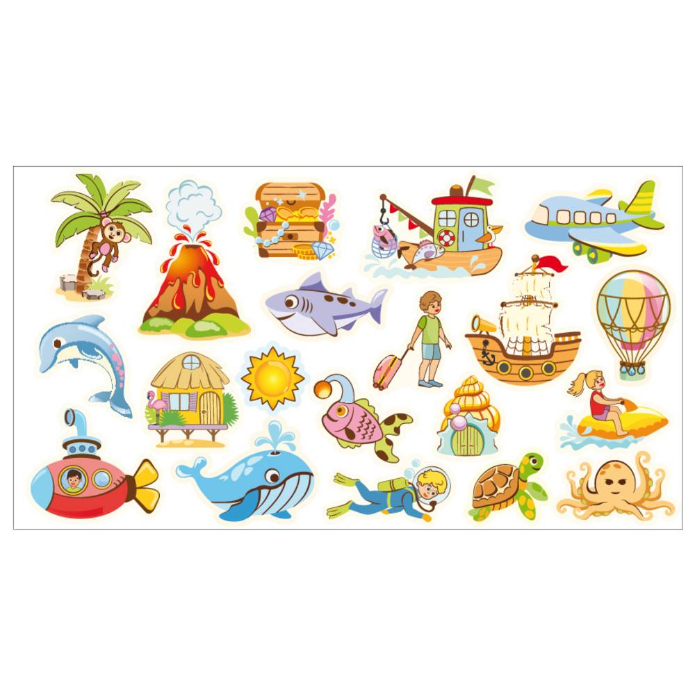 EDUPLAY 120797 Figuren für Mega-Magnettafel Meer