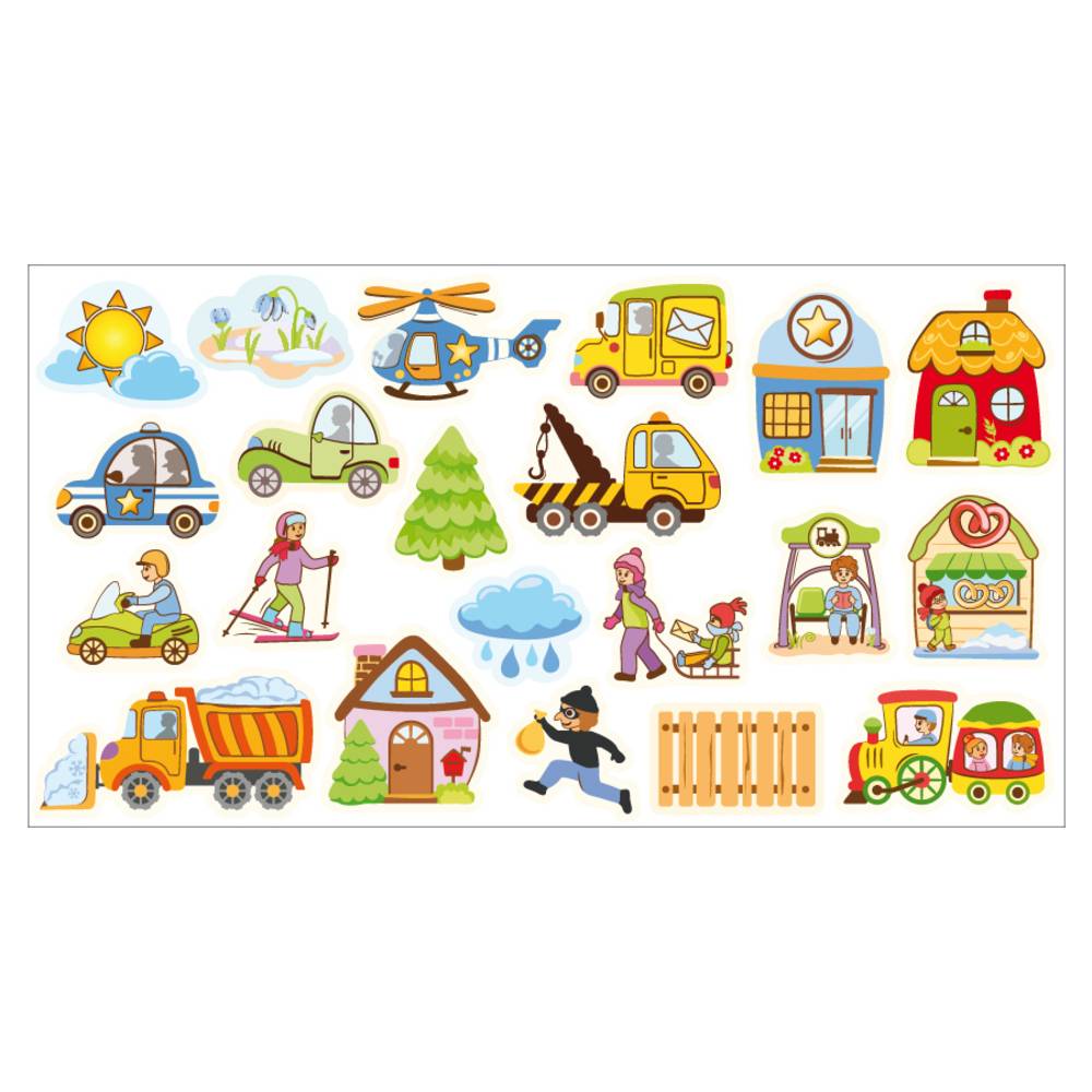 EDUPLAY 120798 Figuren für Mega-Magnettafel Winter