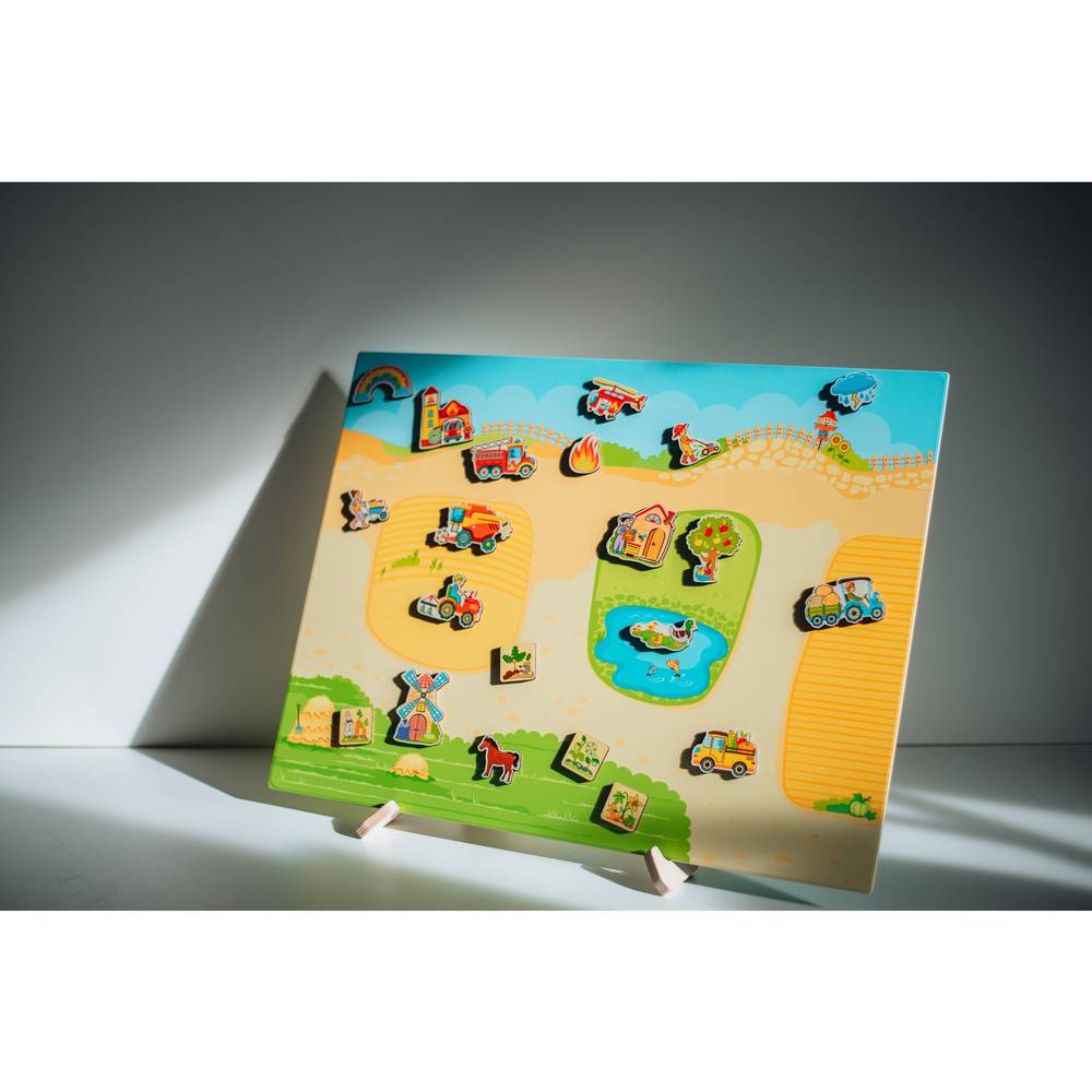 EDUPLAY 120800 Figuren für Mega-Magnettafel auf dem Land