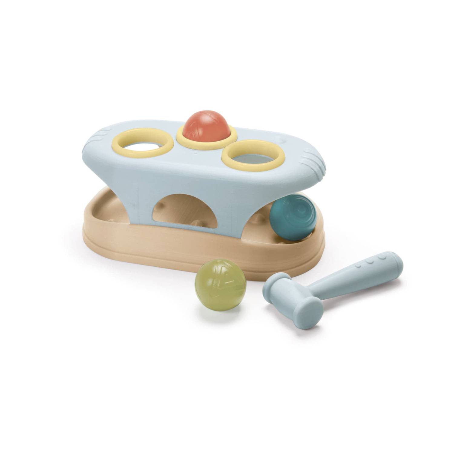 dantoy 6040 Green Eco Tiny Hammerbrett, mehrfarbig